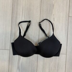 Skims Ultimate Teardrop Lined Push-Up Underwire Bra US Size 32D Black